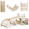 Apollo 4in1 Climbing Set:  Pikler Triangle, Arch, Slide Board, and Cushion for Little Toddlers Astronauts (1–3 Years)