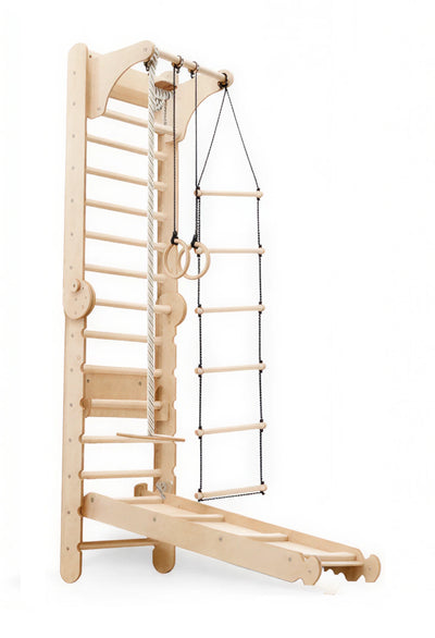 5-in-1 Swedish Wall with Pull-Up Bar, 3-in-1 Swing Set