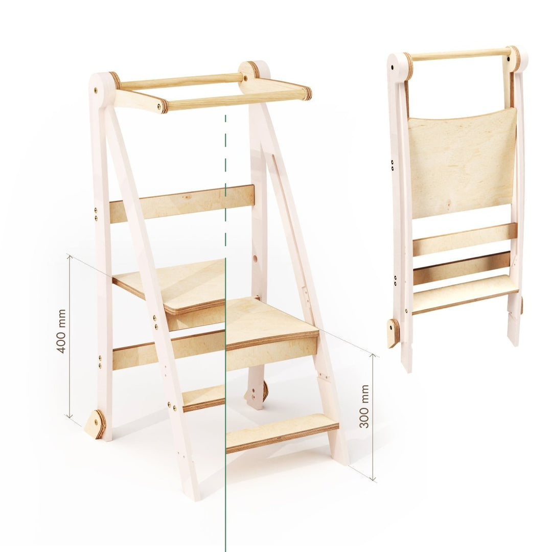 Adjustable Toddler Tower - Kids Step Stool - Goodevas