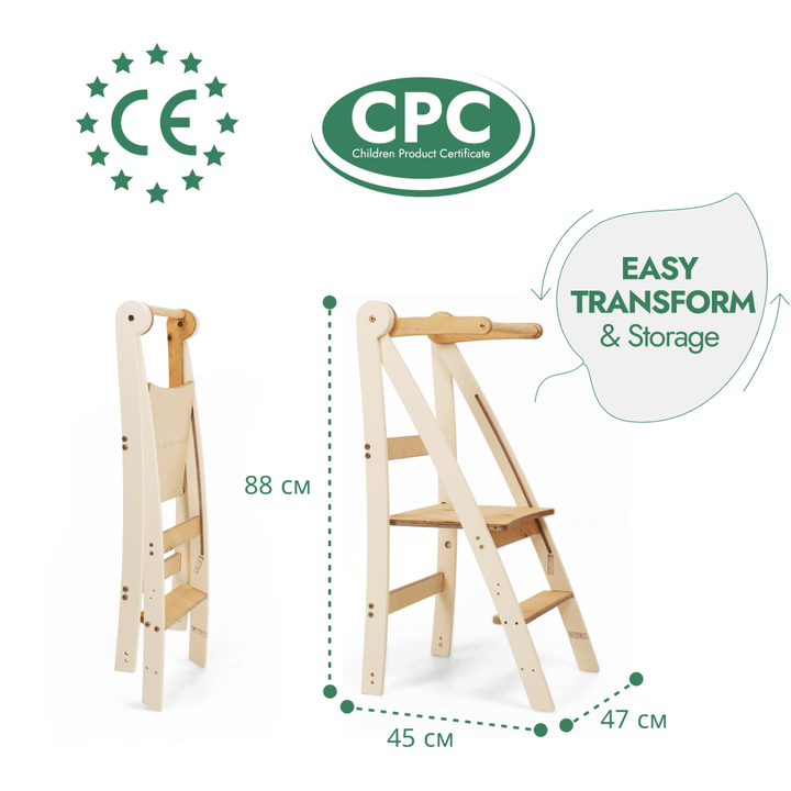 Adjustable Toddler Towerr - Kids Step Stool - Goodevas