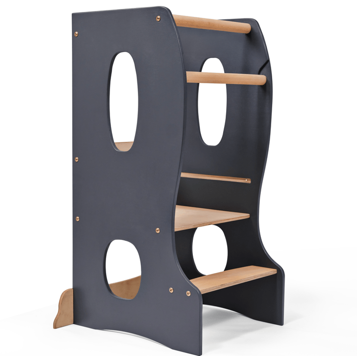 Montessori Tower: Kitchen Helper - Grey - Goodevas