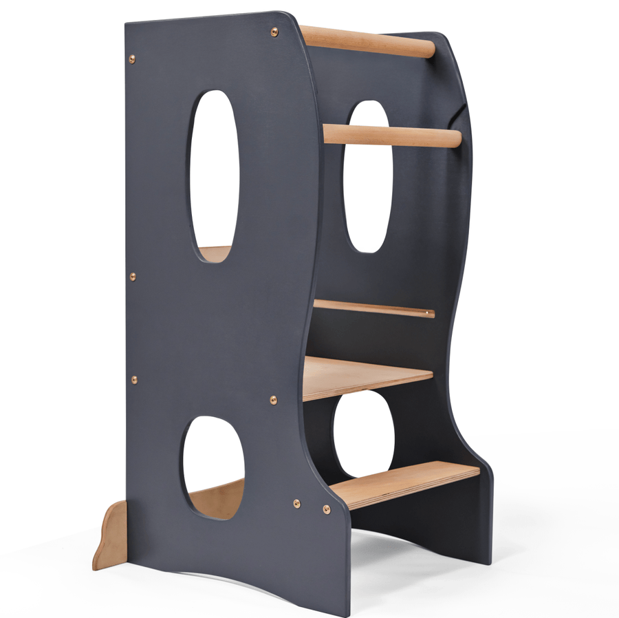 Montessori Tower: Kitchen Helper - Grey - Goodevas