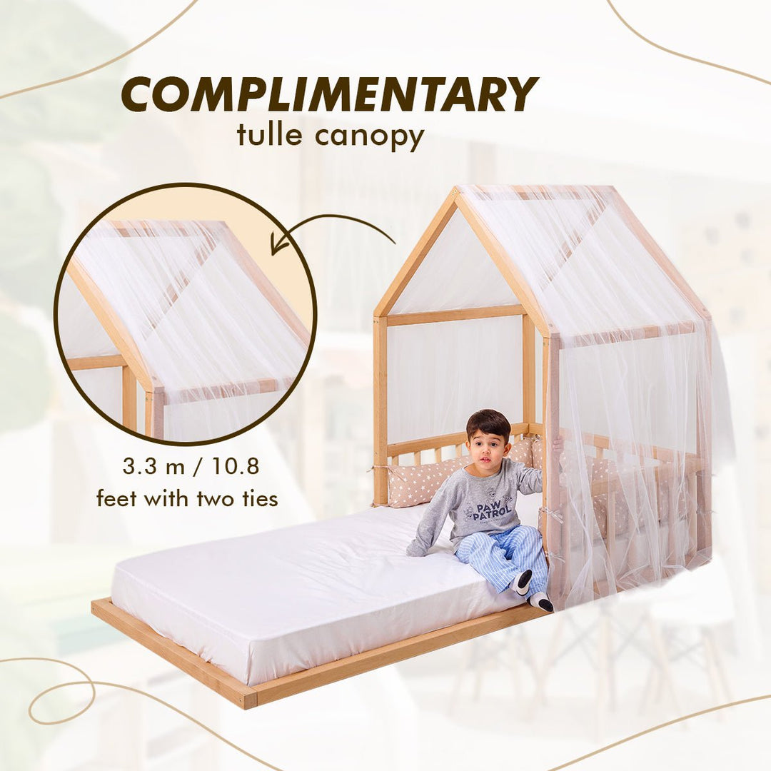 Small House Bed For Kids and Toddlers from 2 y.o. (EU Size 190x90 cm) - Goodevas