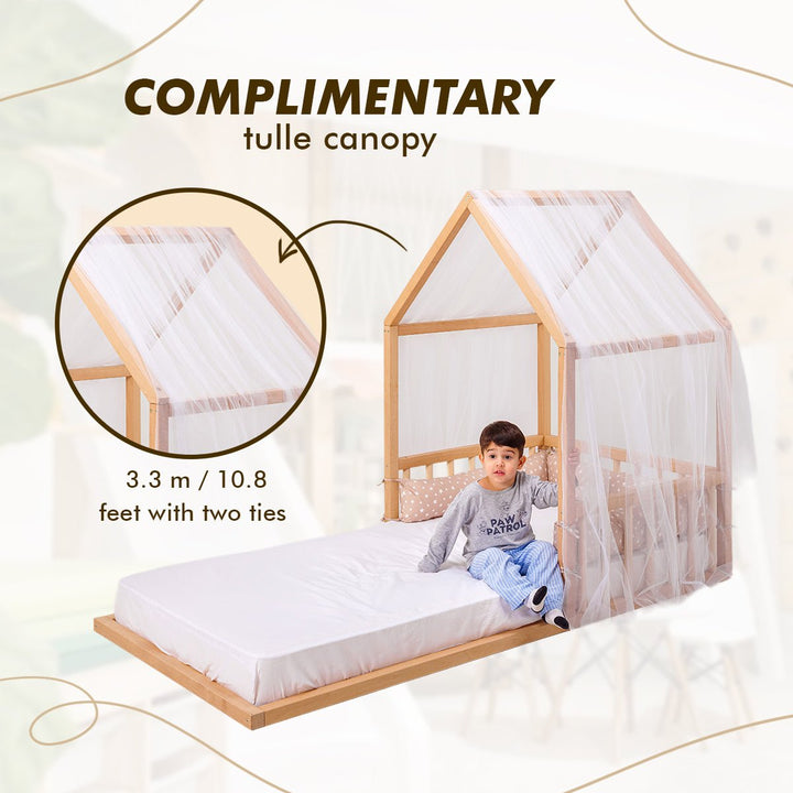 Small House Bed For Kids and Toddlers from 2 y.o. (EU Size 190x90 cm) - Goodevas