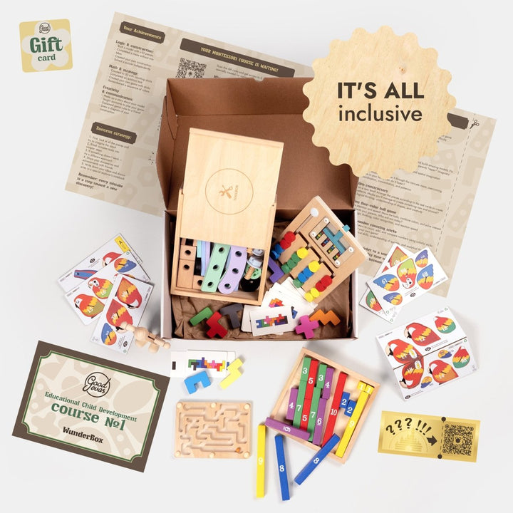 WunderBox 4 - 7 years old – developmental box for kids - Goodevas